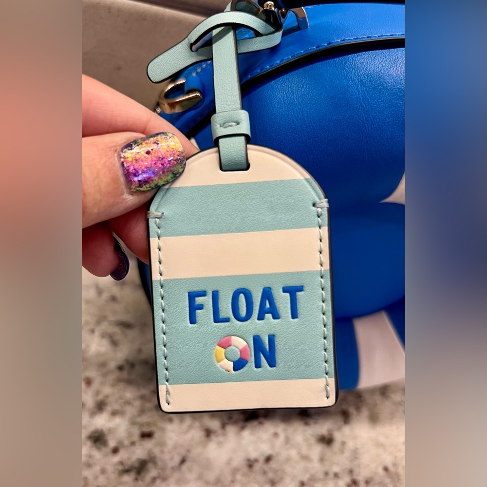 Kate Spade Splash Pool Float Crossbody Blue Multi Novelty NWOT - Picture 4 of 8